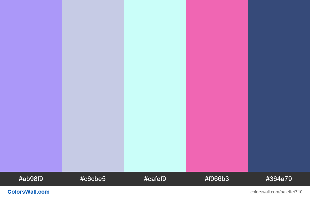 #colorswall random #244 colors palette - #710