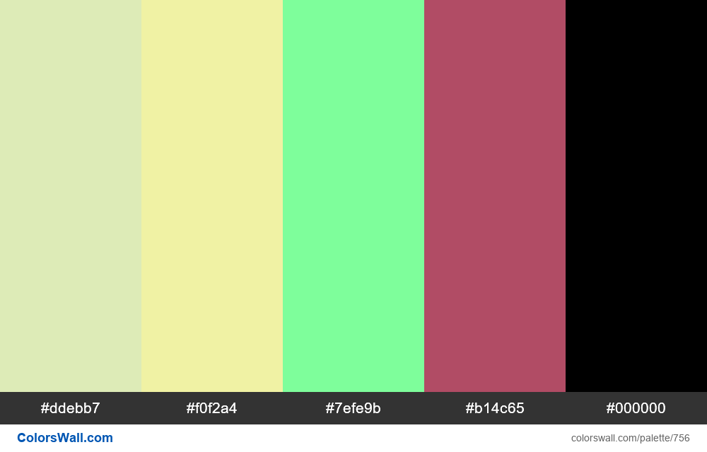 #colorswall random #289 colors palette - #756