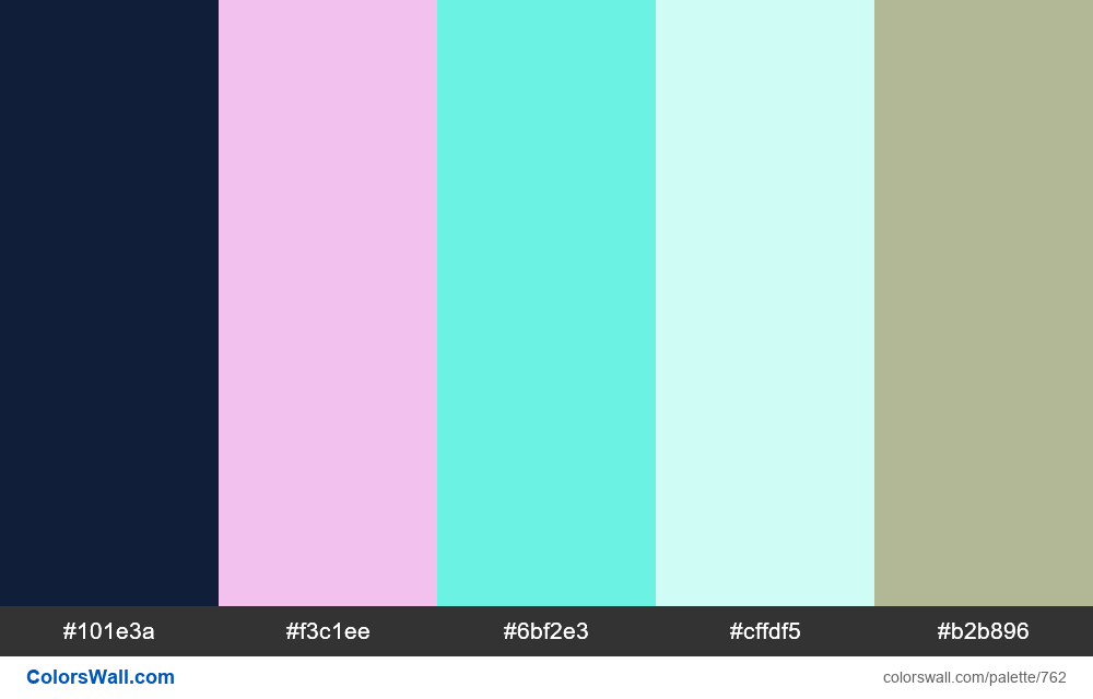 #colorswall random #295 colors palette - #762