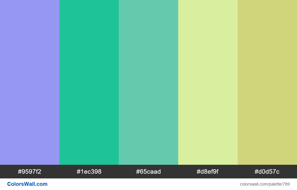 #colorswall random #321 colors palette - #789