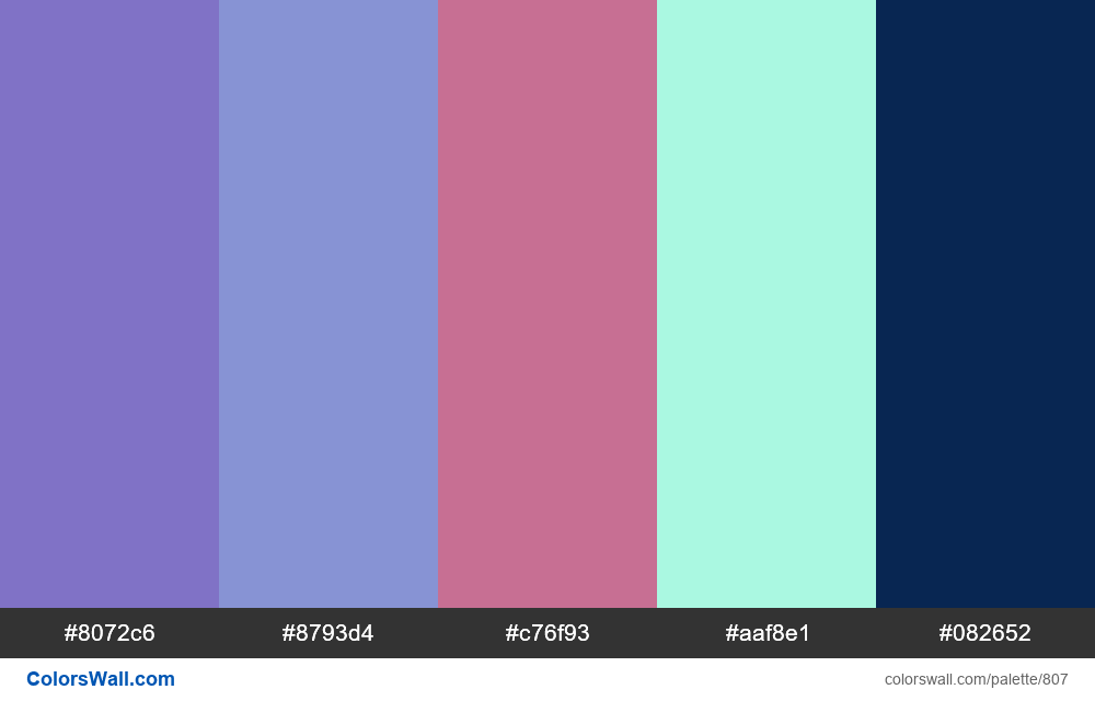 #colorswall random #339 colors palette - #807