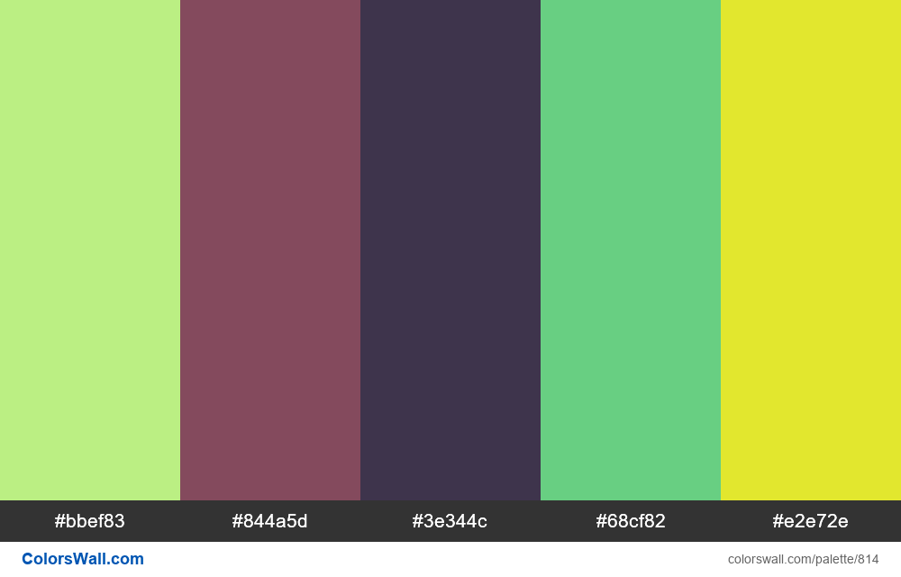 #colorswall random #344 colors palette - #814