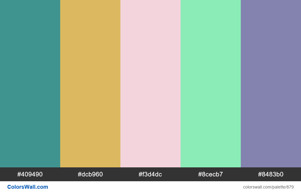 #colorswall random #405 colors palette - #879