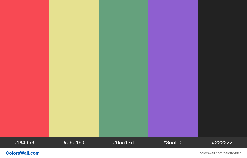 #colorswall random #413 colors palette - #887