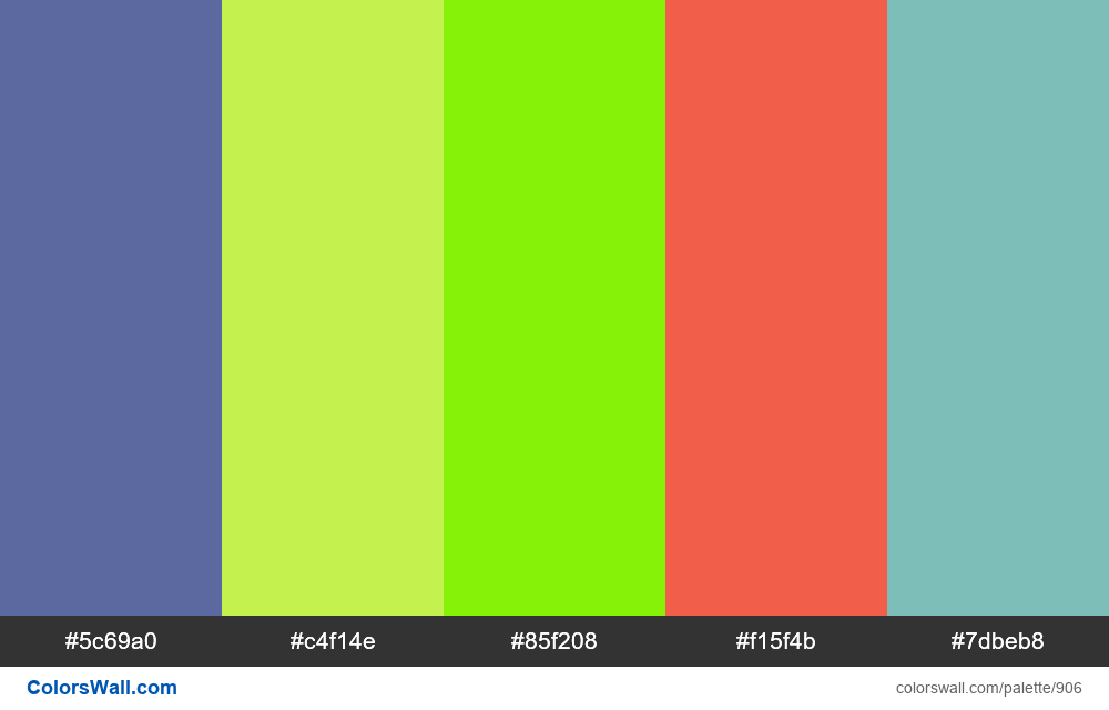 #colorswall random #422 colors palette - #906