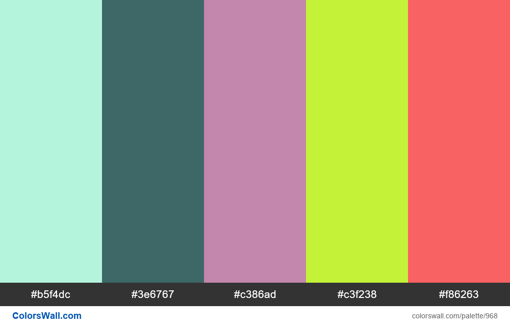 #colorswall random #464 colors palette - #968