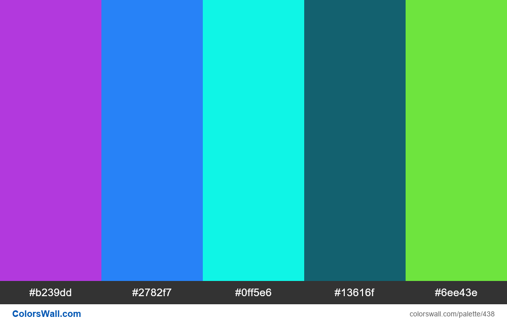 #colorswall random #47 colors palette - #438