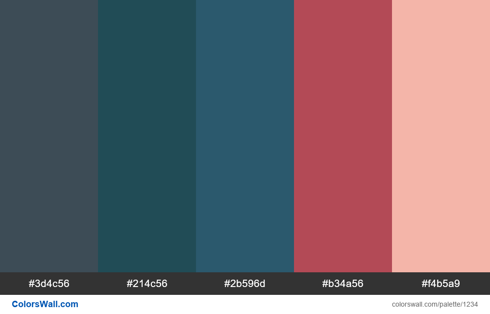 #colorswall random #707 colors palette - #1234