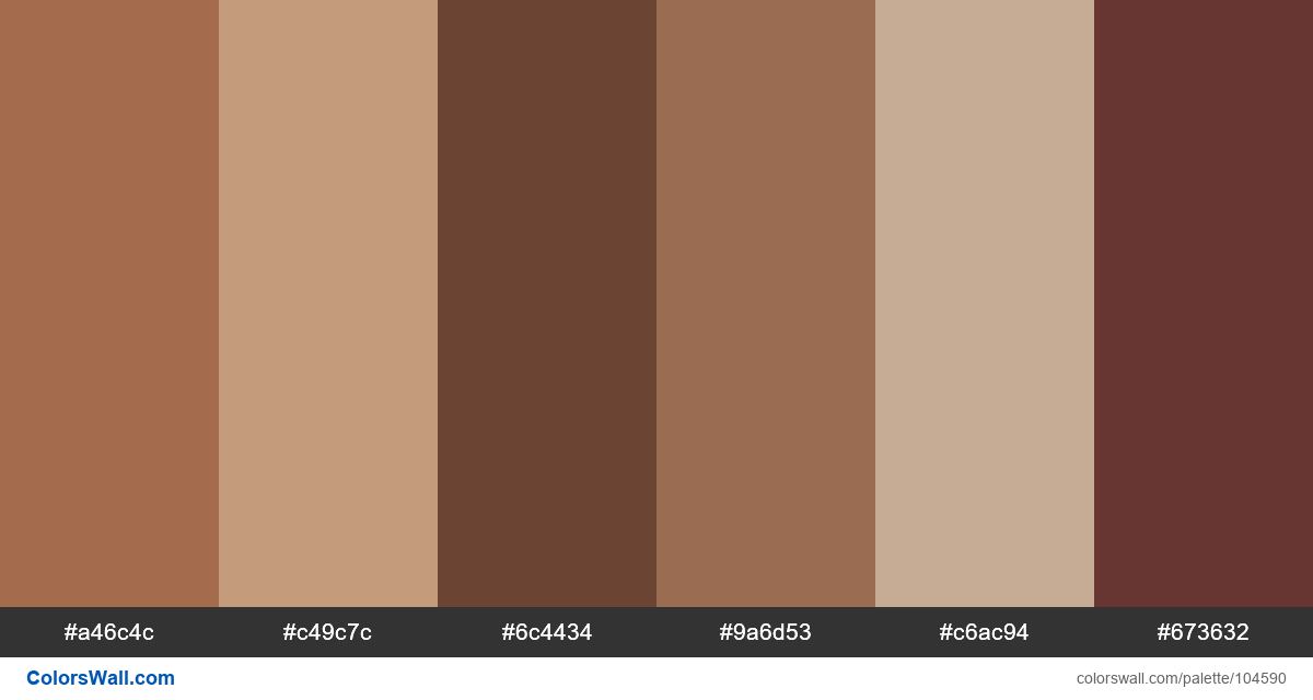 Brown color palettes accurately with codes, Perfect for use by illustrators  14159056 Vector Art at Vecteezy