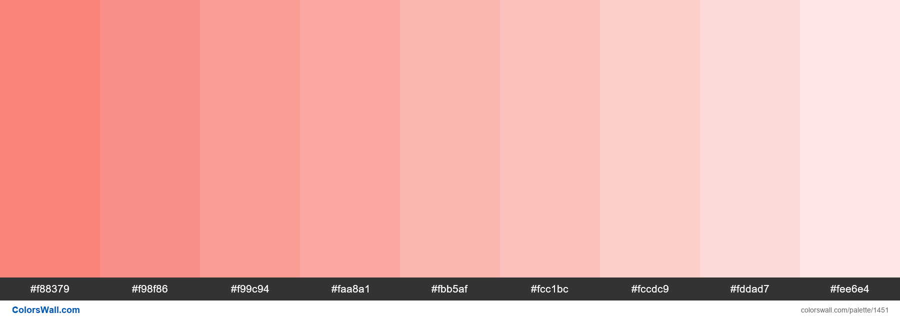 Pink Peach Color Hex Code - 28 Shades of Red Color, Correct Name of All