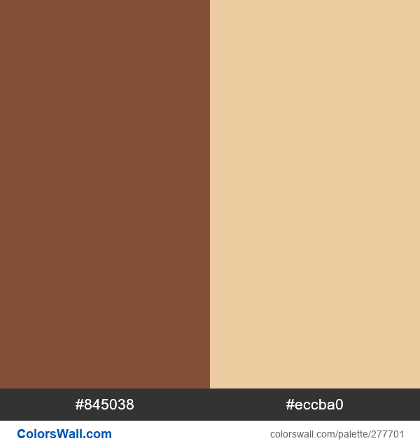 Curry Brown, Cream Snap palette - ColorsWall