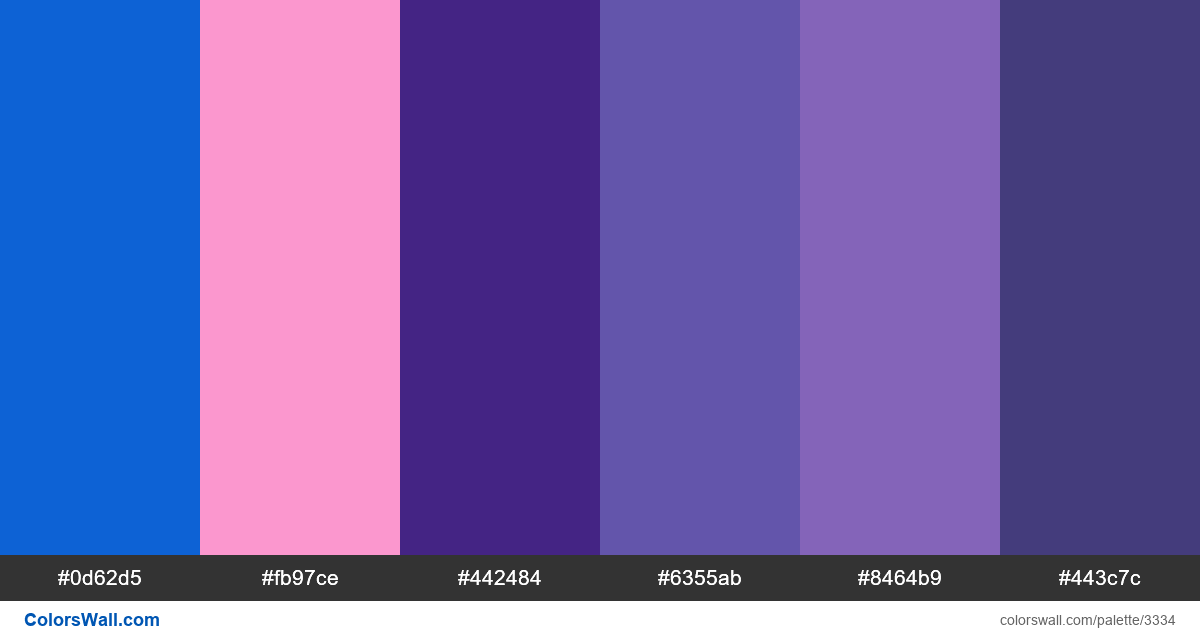Daily colors palette 346 - #3334