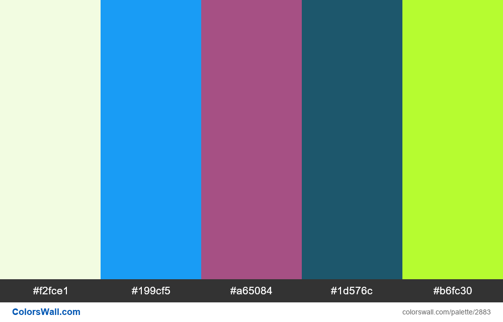 Daily colors palette #93 - #2883