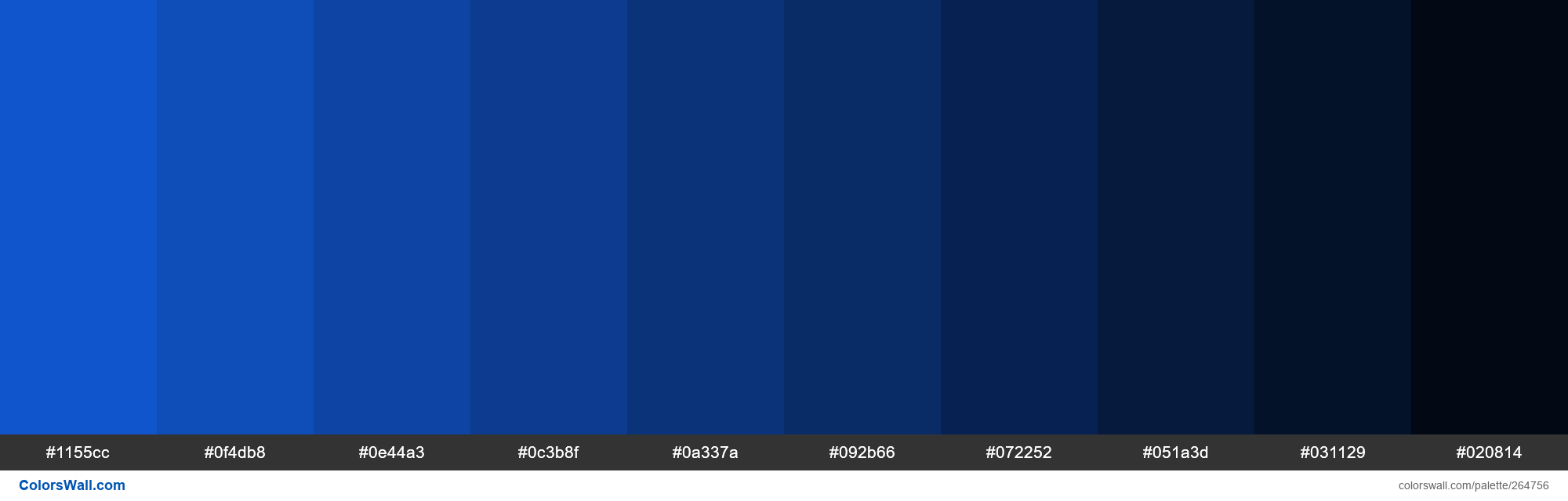 Dark Cornflower #2- Shade colors palette - ColorsWall