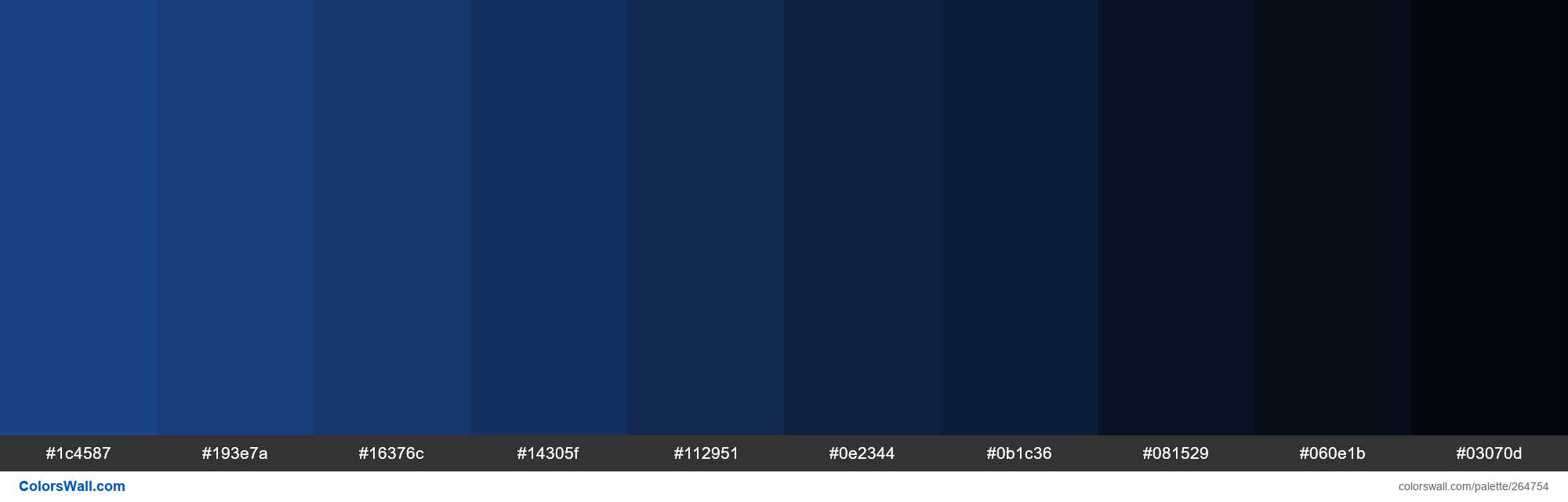 Dark Cornflower #3- Shade colors palette - ColorsWall