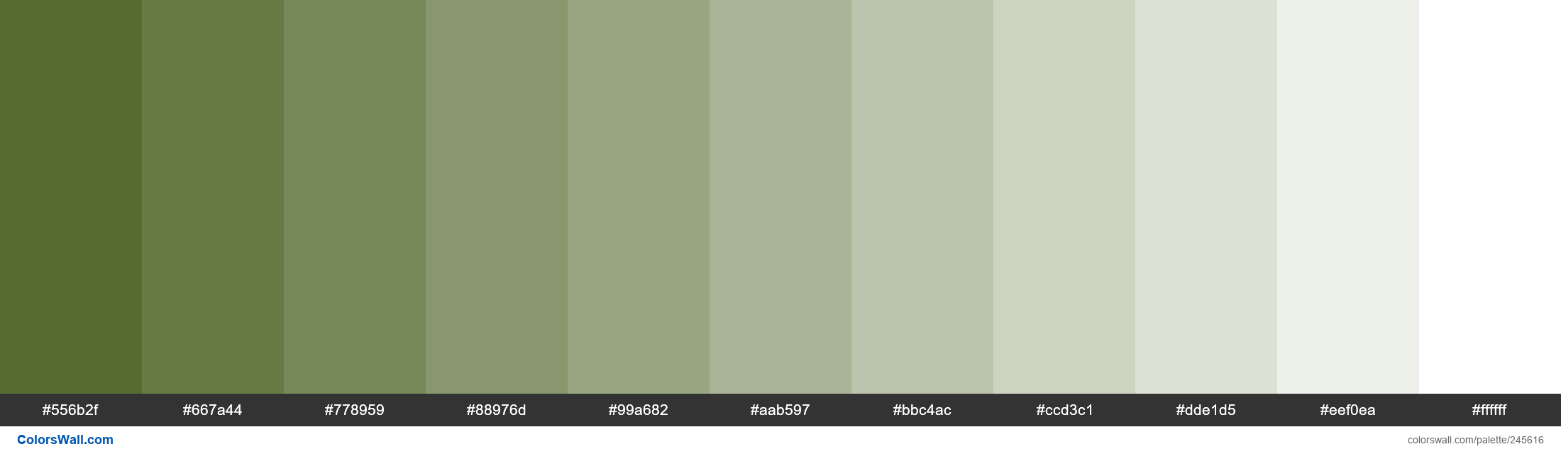 Dark Olive Green colors palette - ColorsWall