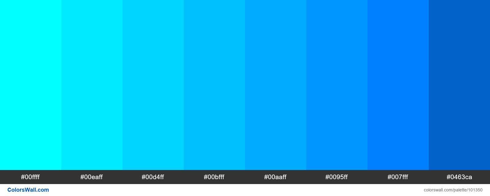 deep sky blue colors palette - ColorsWall