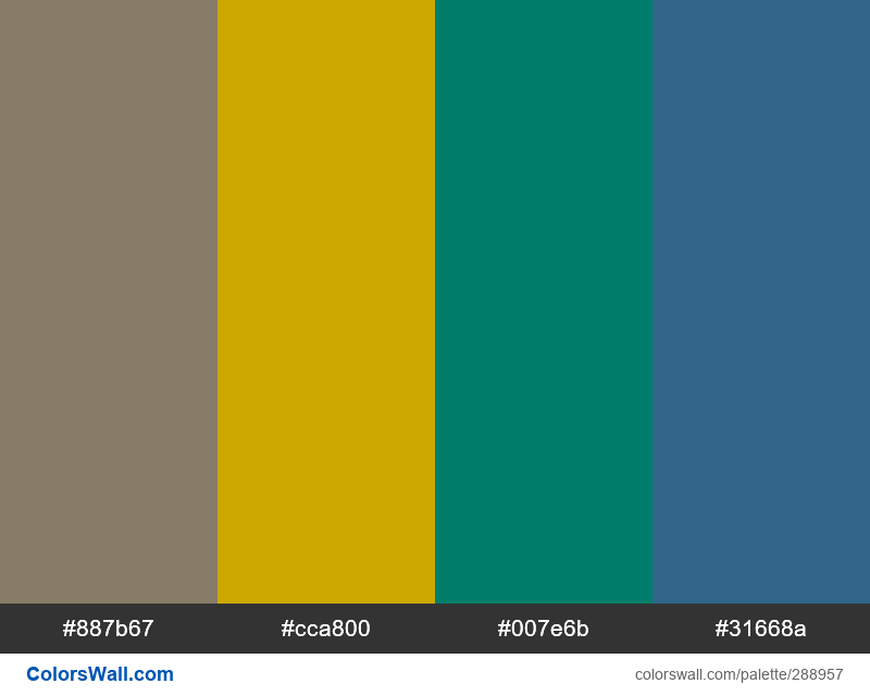 Downing Earth Catkin Yellow Medieval Forest Drakes Neck Palette