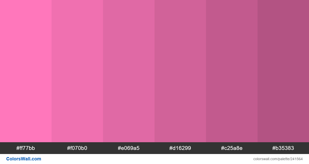 Dream Setting Pink colour shades - ColorsWall