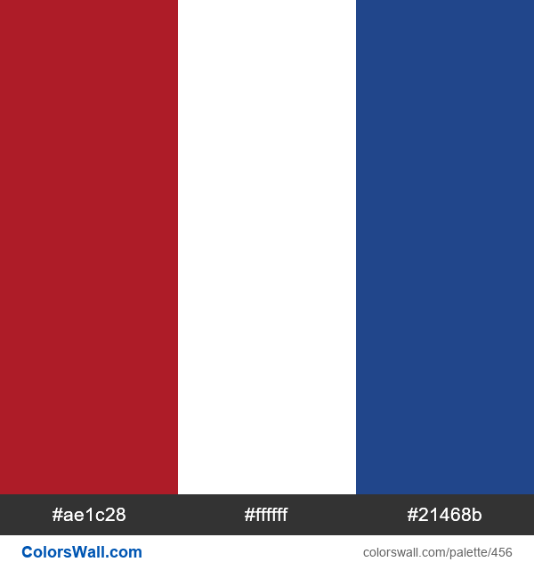 Dutch Flag Colors Hex Rgb Codes