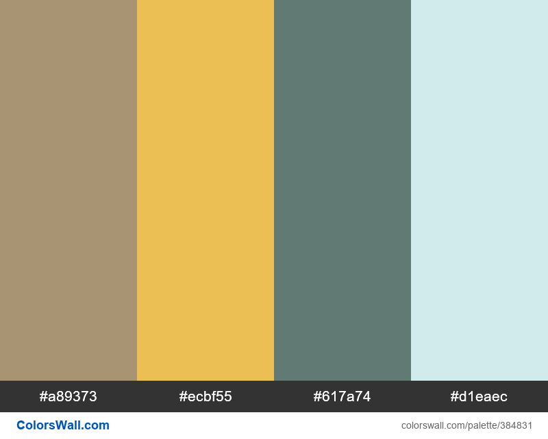 Earthenware, Luminous Apricot palette - #384831