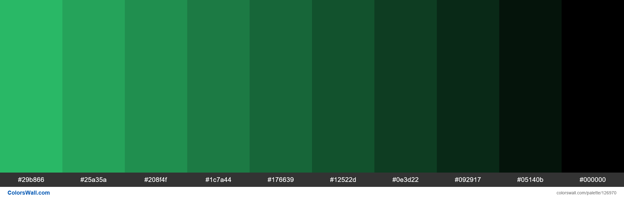 Emerald Green Palette colors palette - ColorsWall