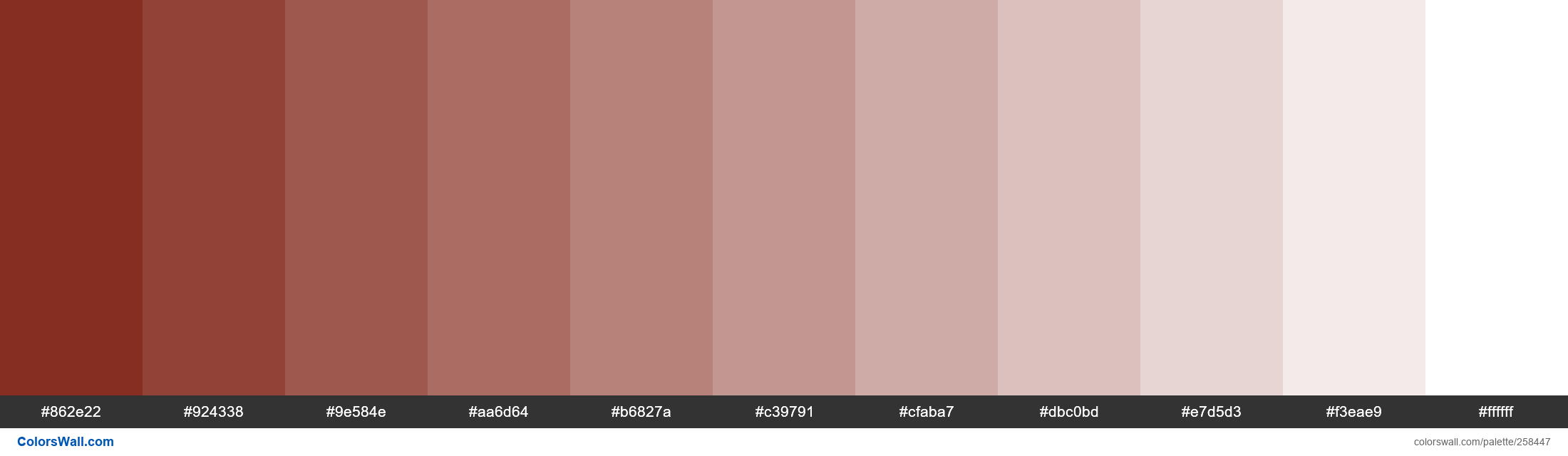 Flammable Sienna colors palette | ColorsWall