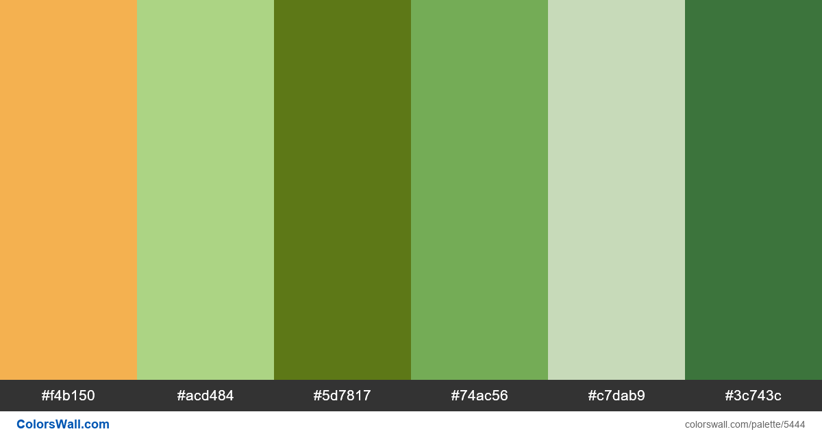 Fresh ui design colors palette - #5444