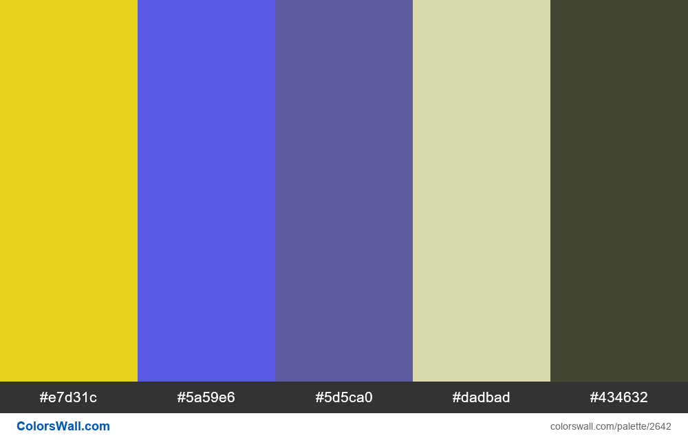 Game website colors palette - #2642