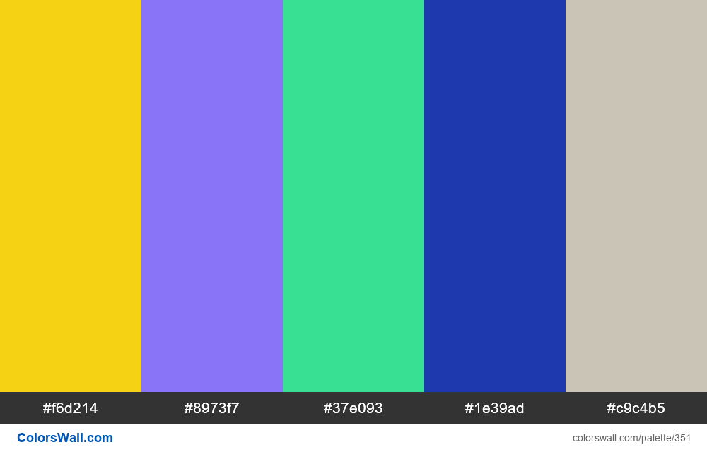 Generated Color Palette Colorswall