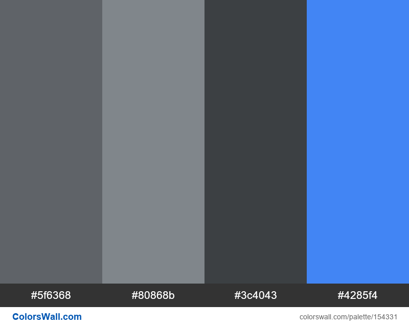 Google Calculator Colour Scheme colors palette | ColorsWall