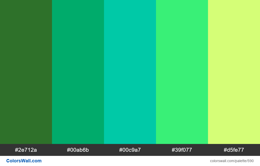 green color chart
