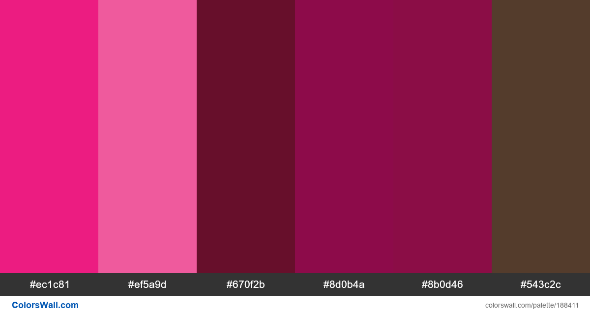 Sexy groovy type 70s palette - ColorsWall