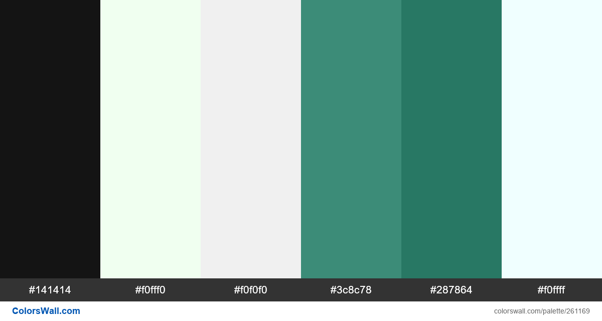 Identity green print healthcare colors palette - #261169