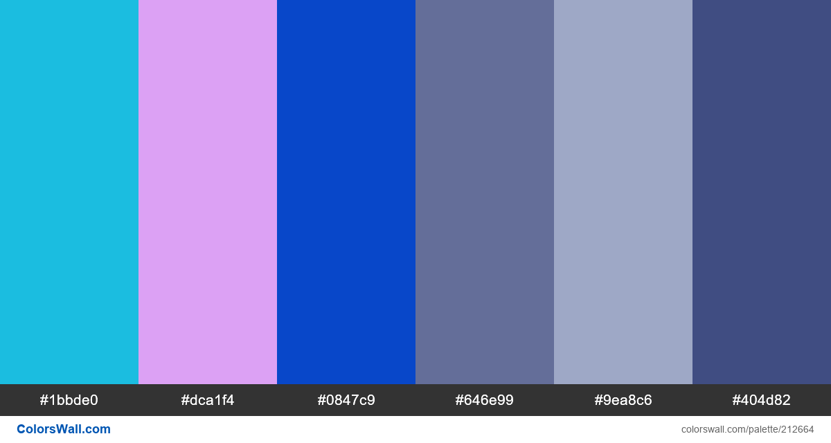 Identity logo vector mark colors palette - ColorsWall