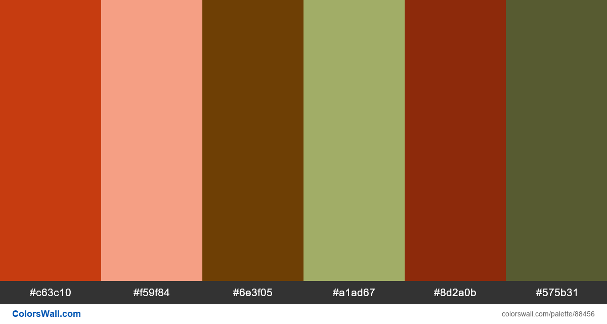 Illustration colors palette | ColorsWall