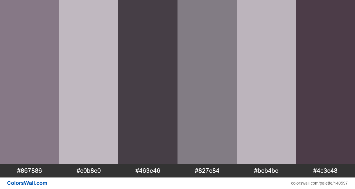 Illustration vector portrait colors palette | ColorsWall