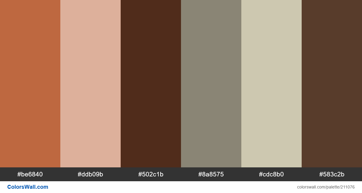 Vintage Brown Color Palette