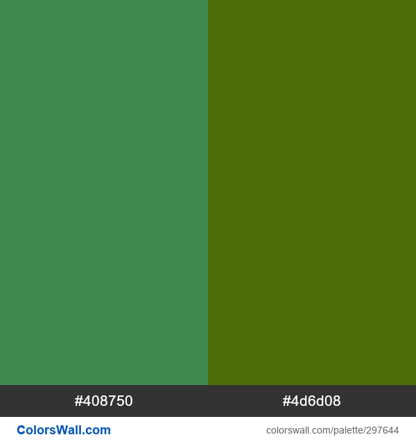 Imperial Green, Over The Hills Palette - Colorswall