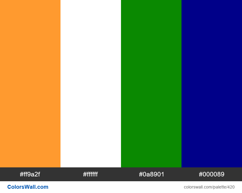 India Flag Colors 420 Colorswall 