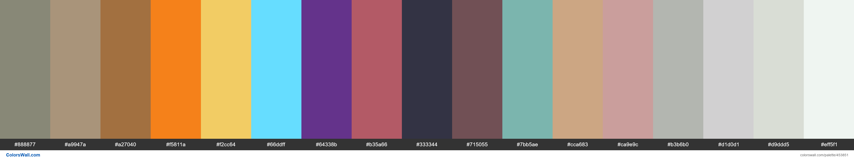 Kosher Khaki, Cornstalk, Castellina, Consumed by Fire, Bee Hall, Athena Blue, Violet Magican, Baroque Rose, Shuriken, Night Romanc - #453851