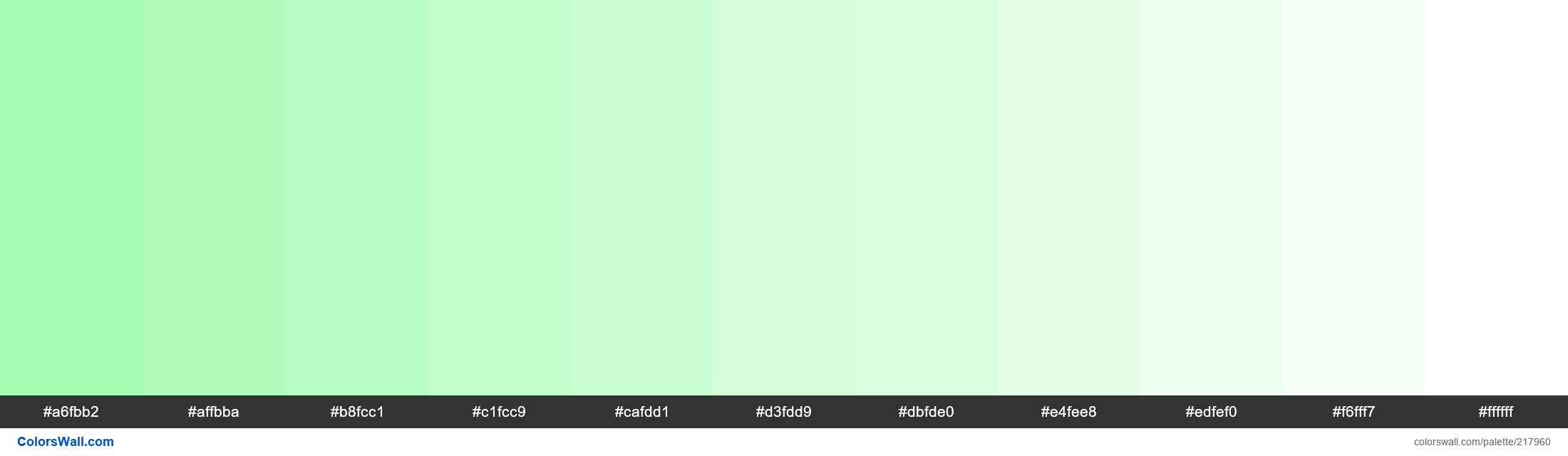 Light Mint Green 217960 Colorswall 