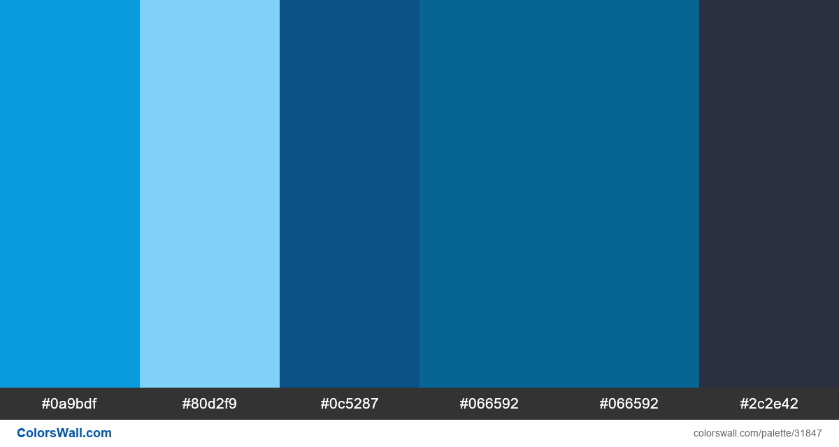 Lightning bolt blue rune development colors palette | ColorsWall