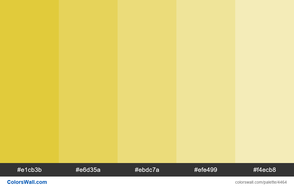 Lime tints palette - #4464