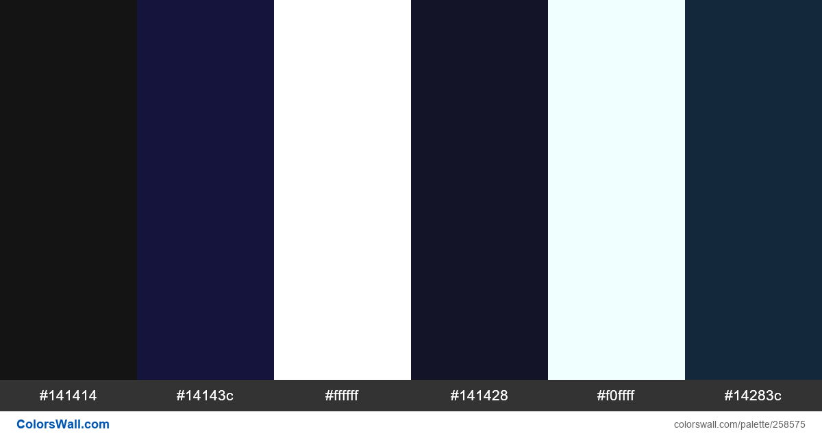 navy blue shades colors palette - ColorsWall