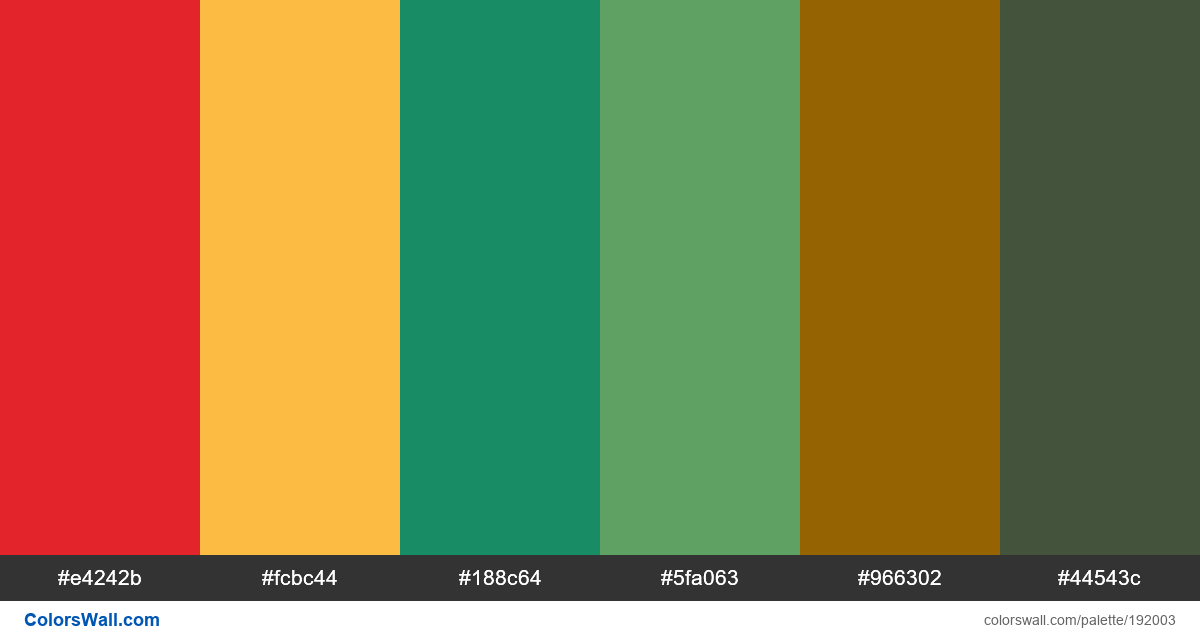 Lunar new year holiday vector illustration colors palette | ColorsWall