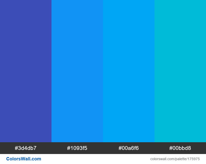 Shades of Material Design Light Blue color #03A9F4 hex - ColorsWall