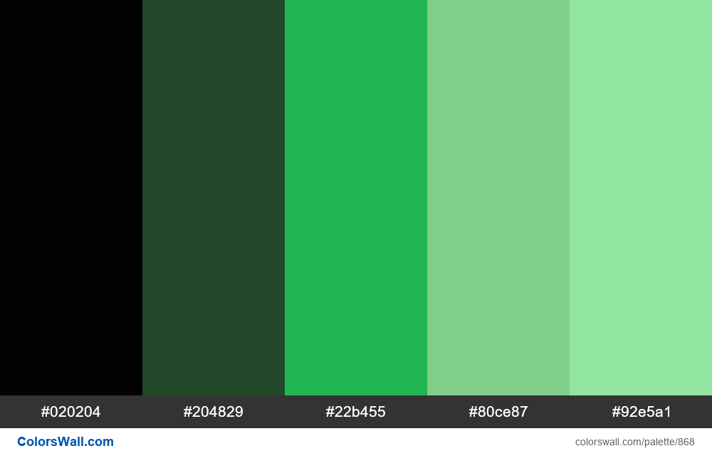 Matrix colors palette - #868