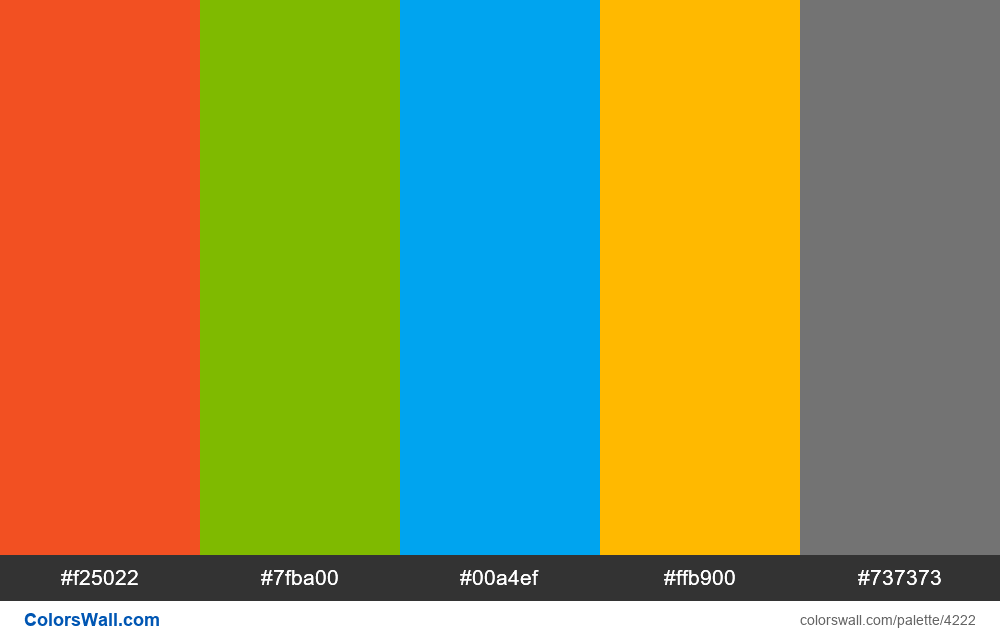 Цвета Microsoft. Цвета Майкрософт. Желтый цвет коды RGB. Microsoft Colors.