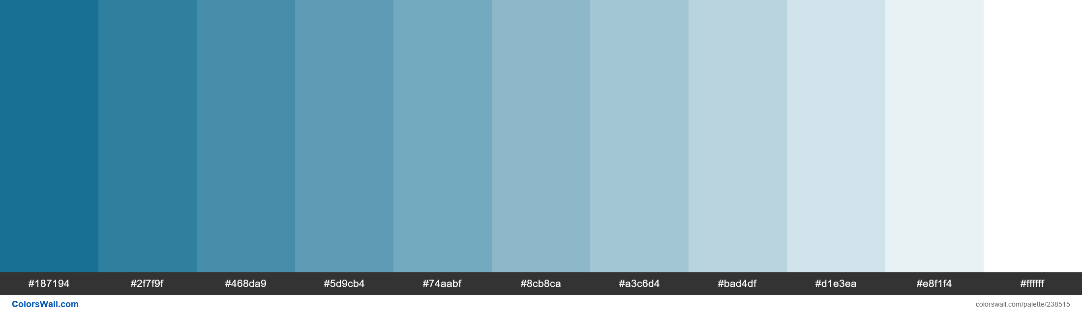 Mineral Blue colors palette - ColorsWall